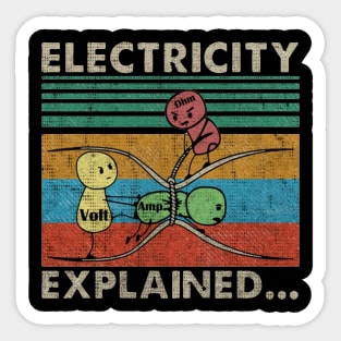 Electricity Explained || O A V Sticker